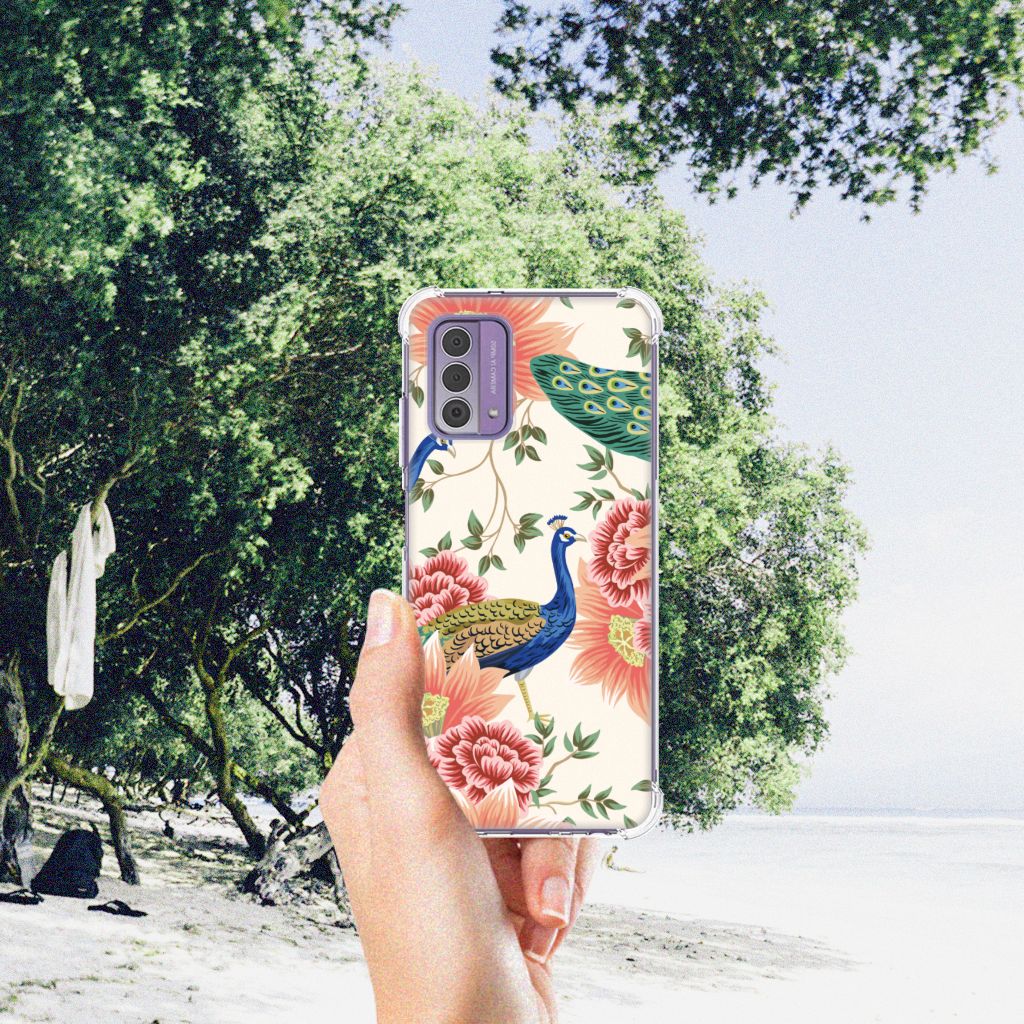 Case Anti-shock voor Nokia G42 Pink Peacock B2C Telecom