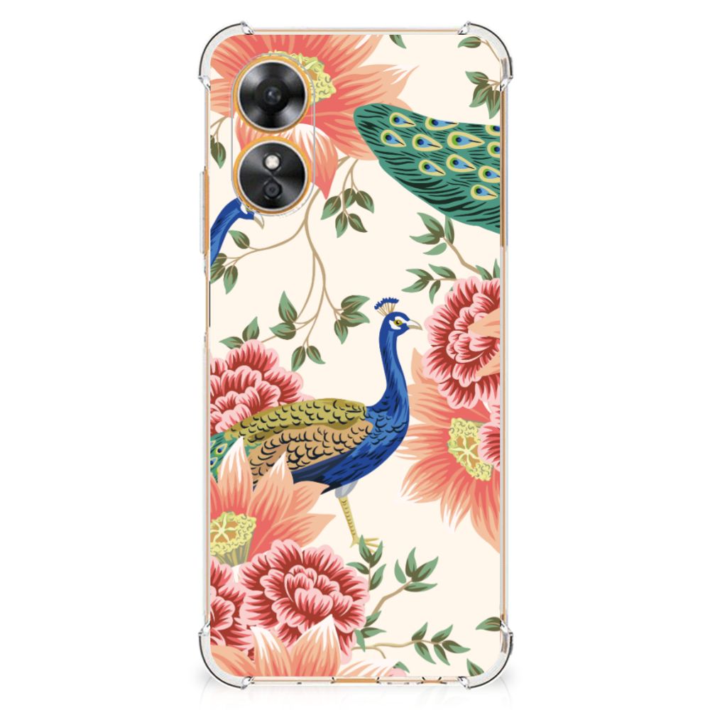 Case Anti-shock voor OPPO A17 Pink Peacock B2C Telecom