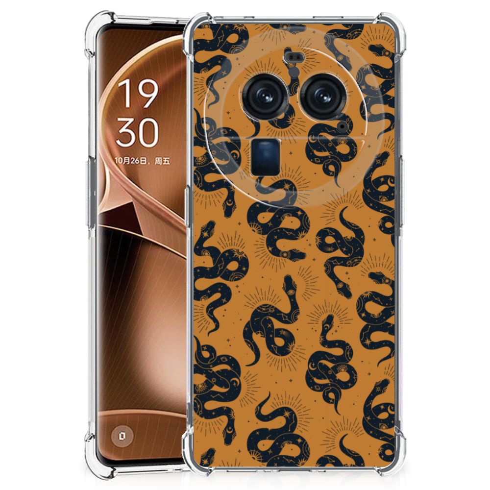 OPPO Find X6 Pro Case Anti-shock voor OPPO Find X6 Pro Snakes achterkant design