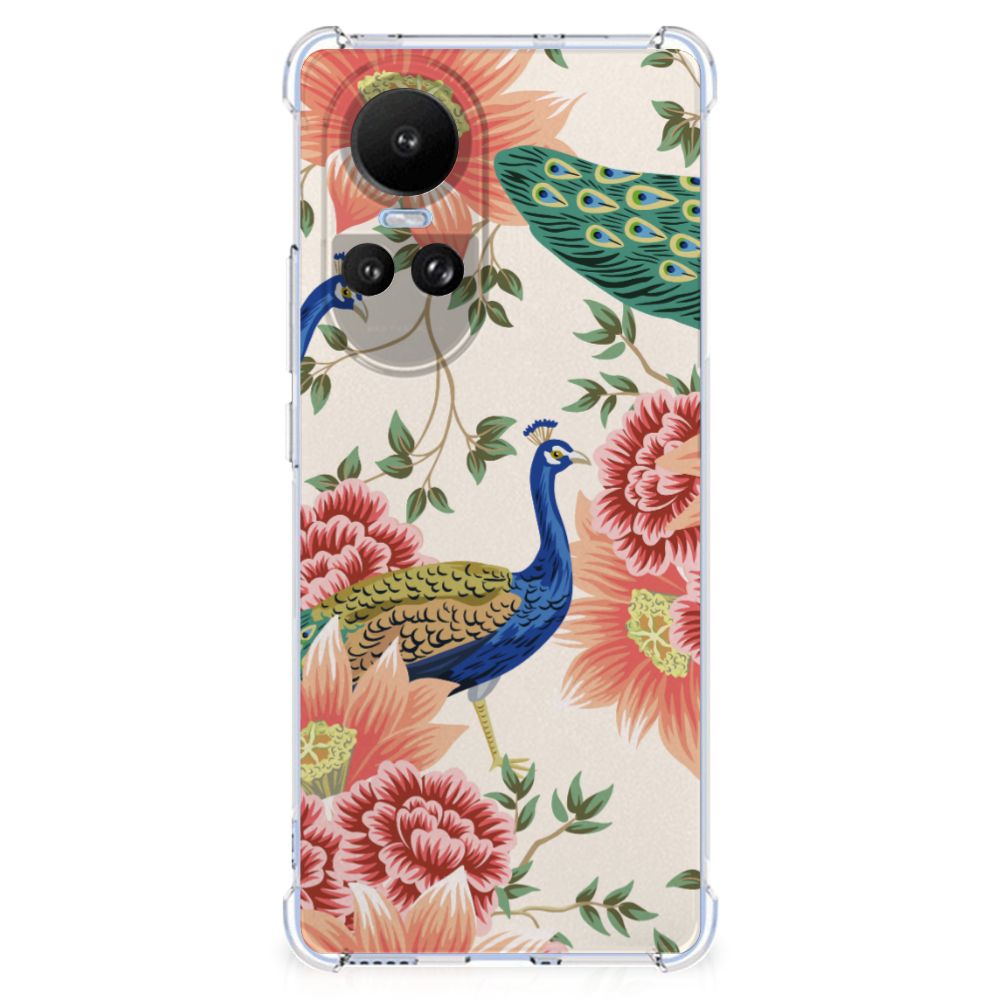 Case Anti-shock voor OPPO Reno10 | 10 Pro Pink Peacock B2C Telecom
