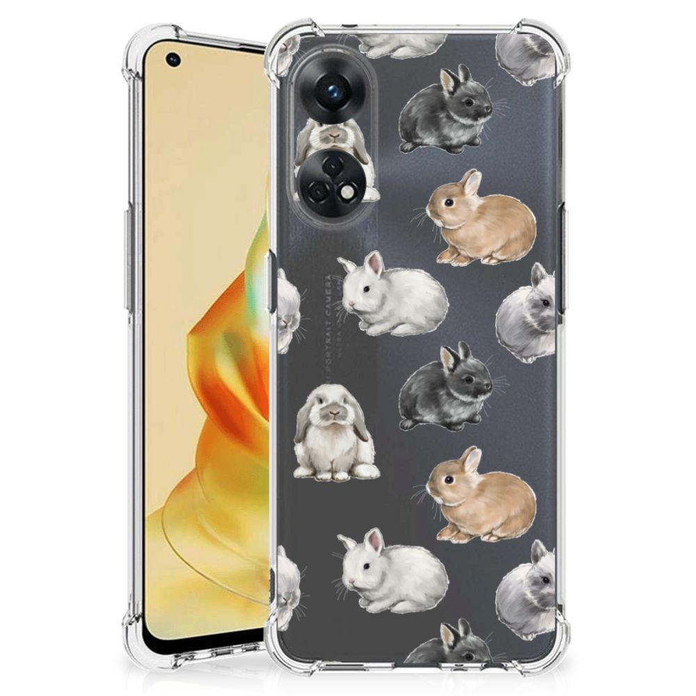 Case Anti-shock voor OPPO Reno8 T 4G Konijntjes B2C Telecom