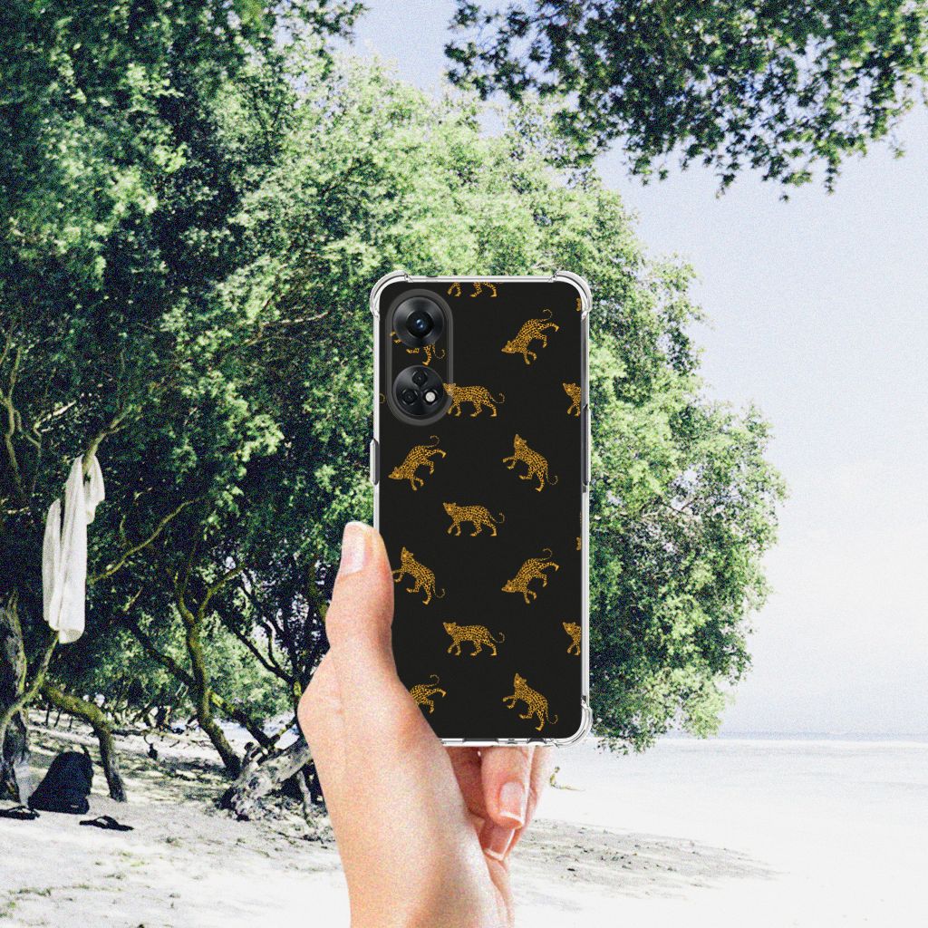 Case Anti-shock voor OPPO Reno8 T 4G Leopards B2C Telecom