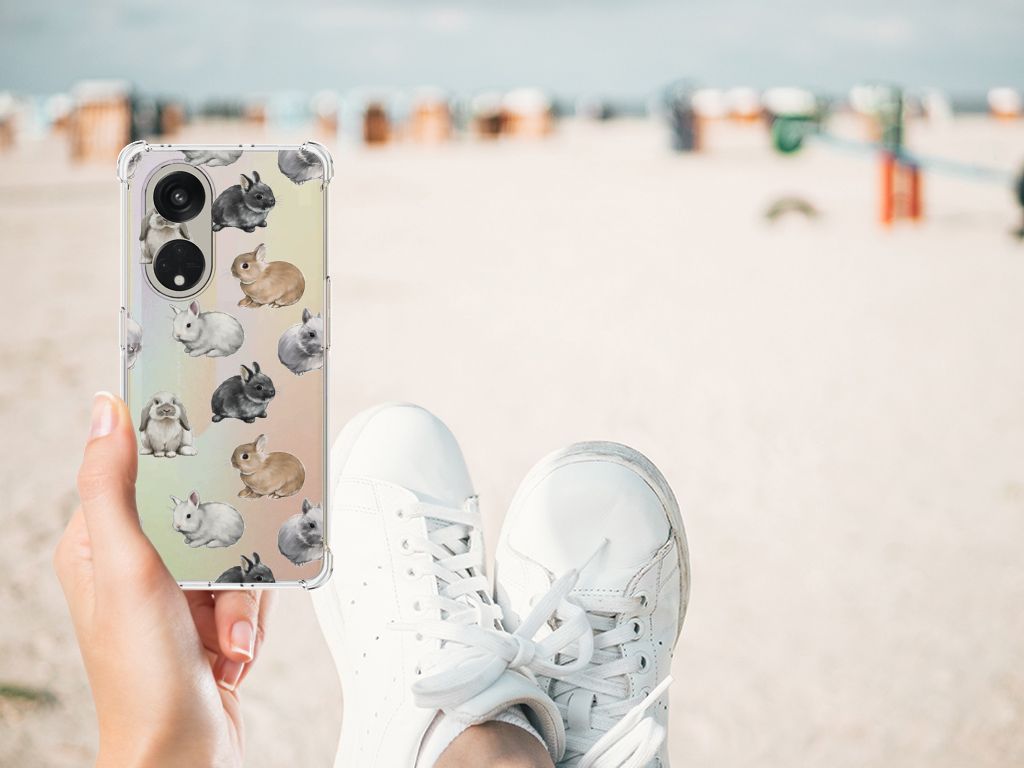Case Anti-shock voor OPPO Reno8 T 5G Konijntjes B2C Telecom