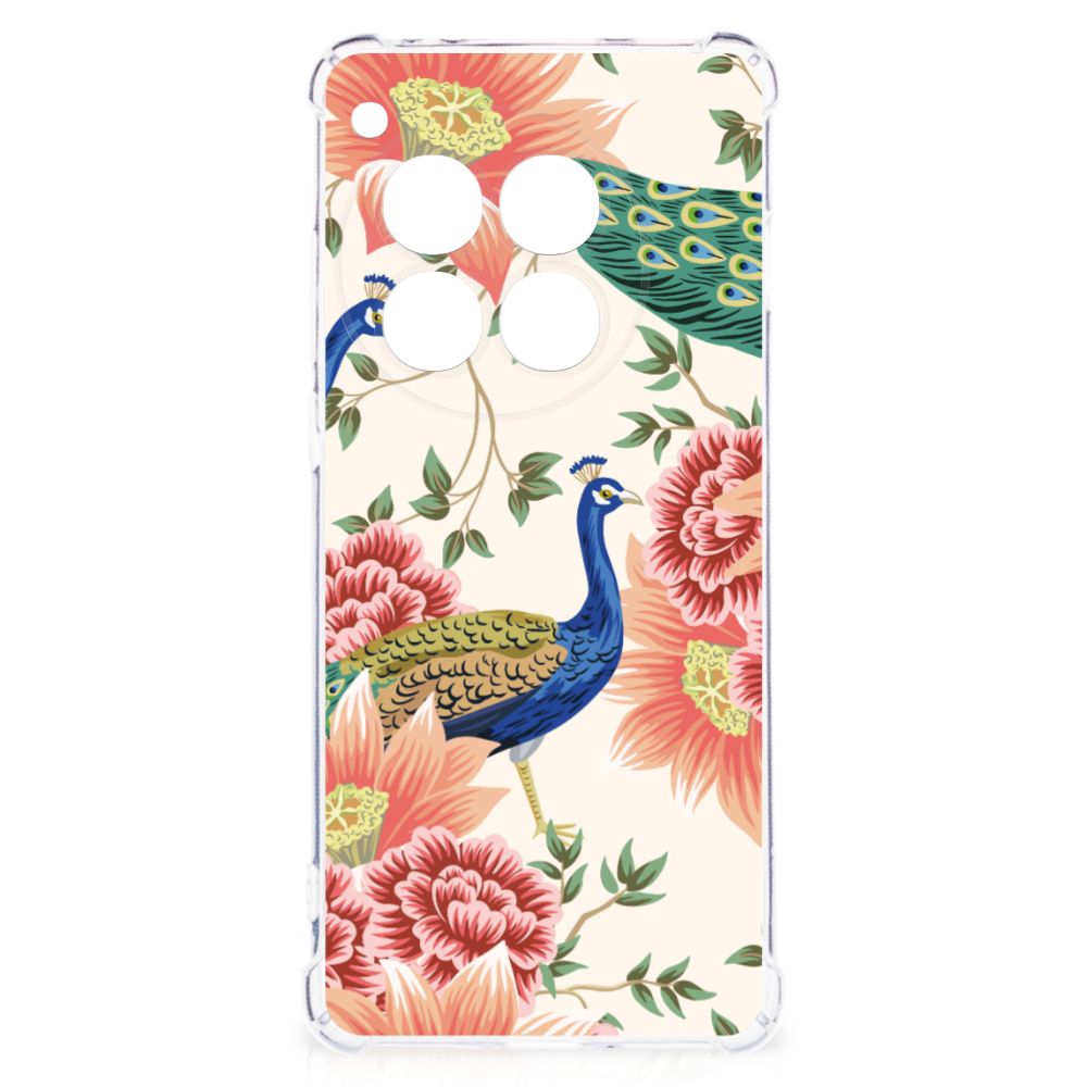 Case Anti-shock voor OnePlus 12 Pink Peacock B2C Telecom