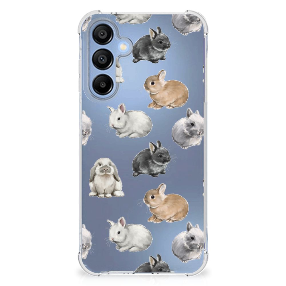 Samsung Galaxy A16 Case Anti-shock Konijntjes design voorzijde