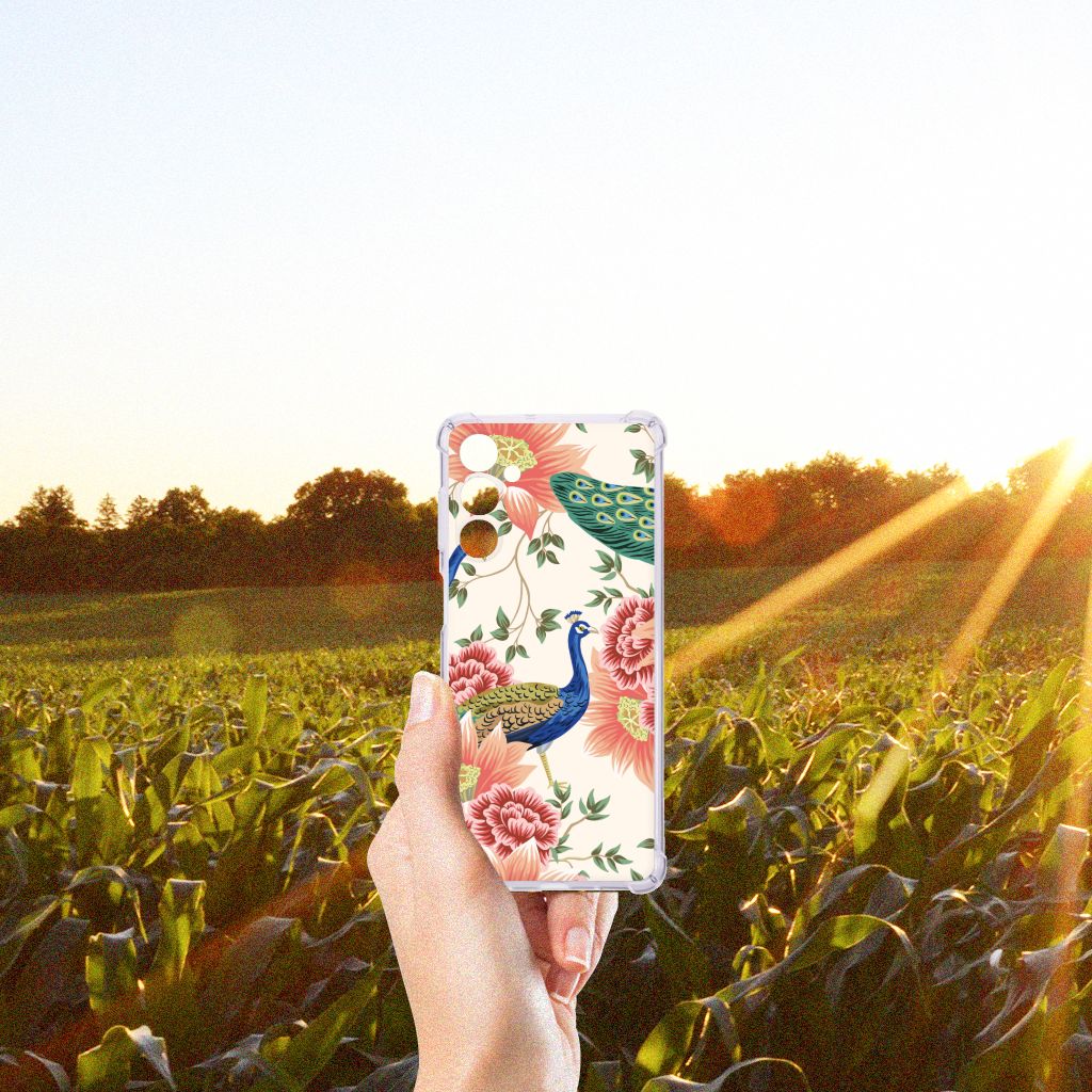 Case Anti-shock voor Samsung Galaxy M54 Pink Peacock B2C Telecom