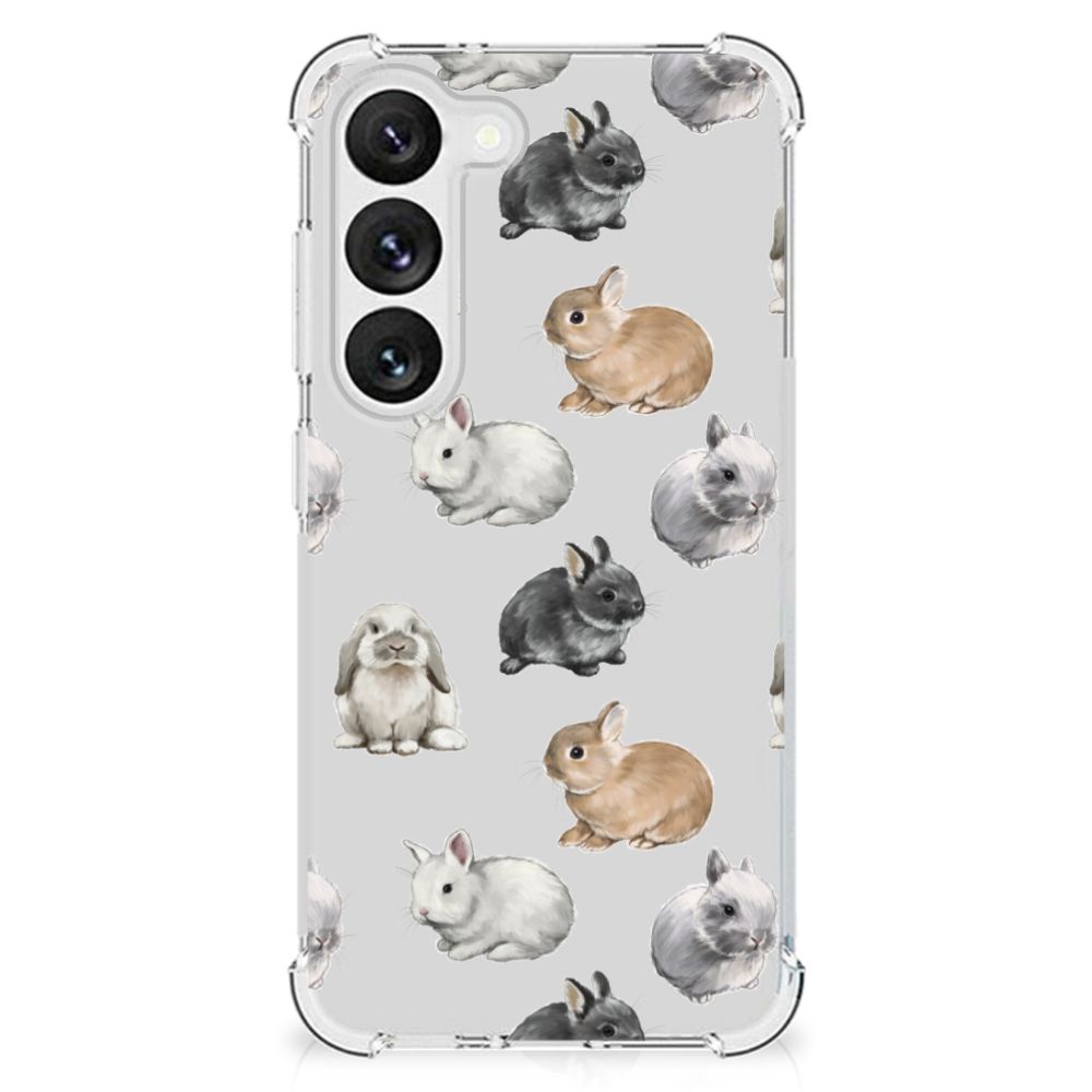 Case Anti-shock voor Samsung Galaxy S23 Konijntjes B2C Telecom