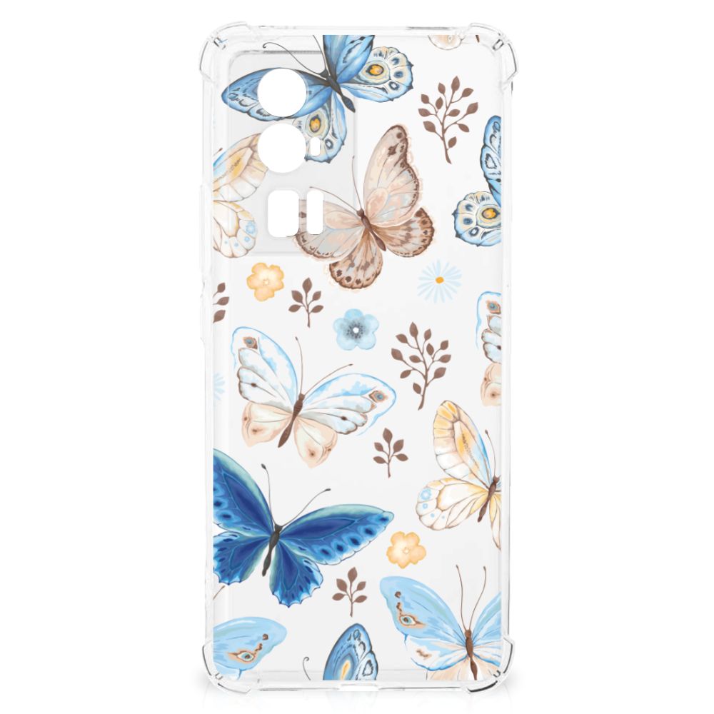 Xiaomi Poco F5 Pro Case Anti-shock Vlinder design achterkant