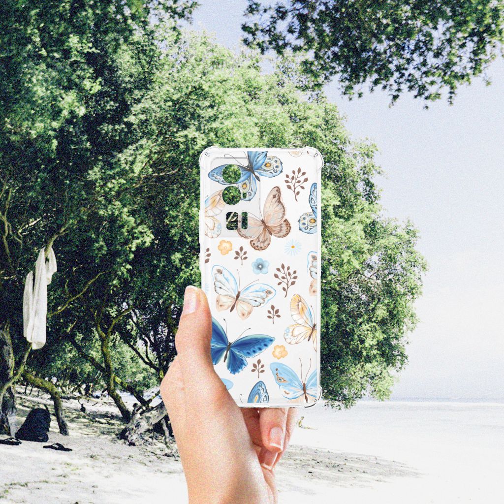 Xiaomi Poco F5 Pro Case Anti-shock Vlinder hand boven strand