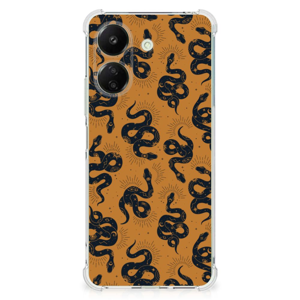 Xiaomi Redmi 13C 4G Case Anti-shock Snakes achteraanzicht
