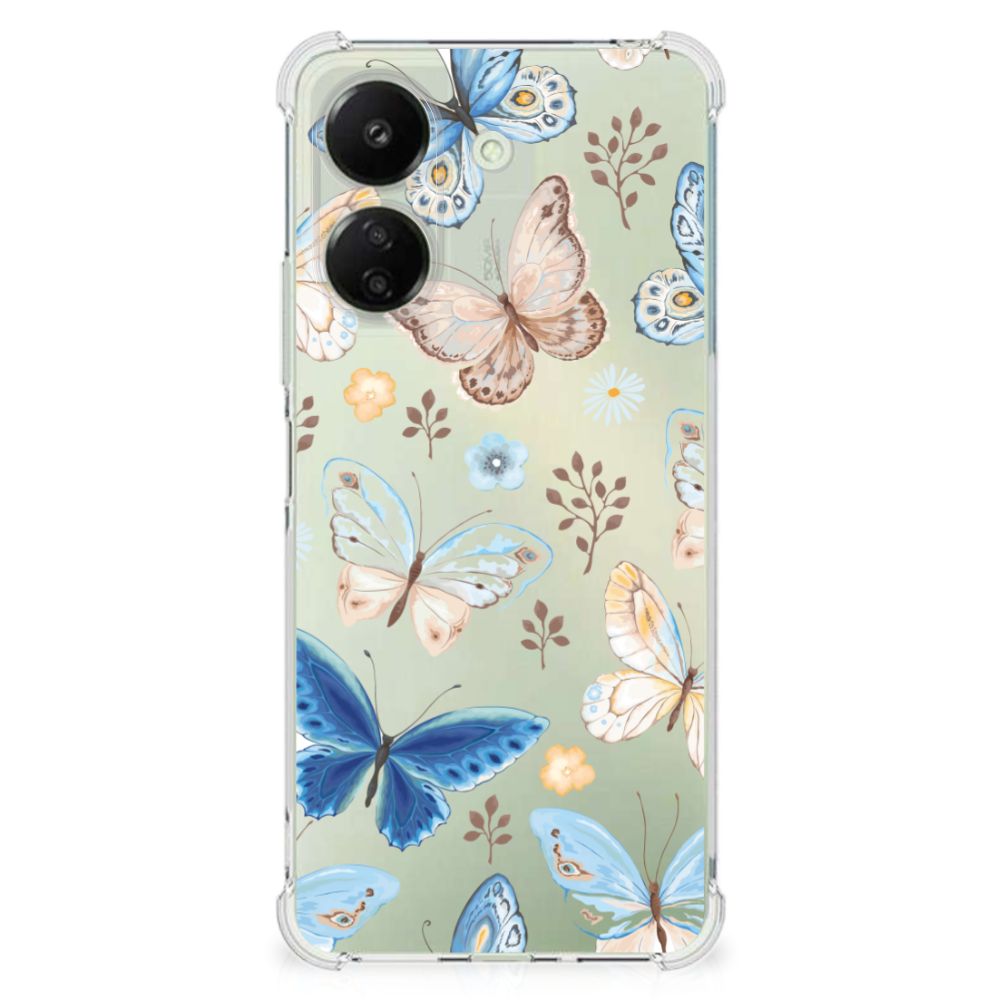 Case Anti-shock voor Xiaomi Redmi 13C 4G Vlinder
