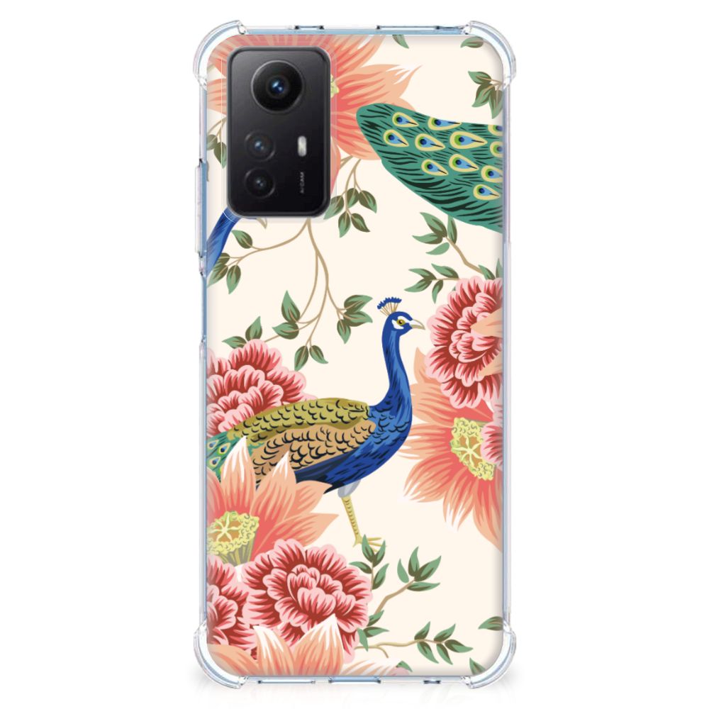 Case Anti-shock voor Xiaomi Redmi Note 12s Pink Peacock B2C Telecom