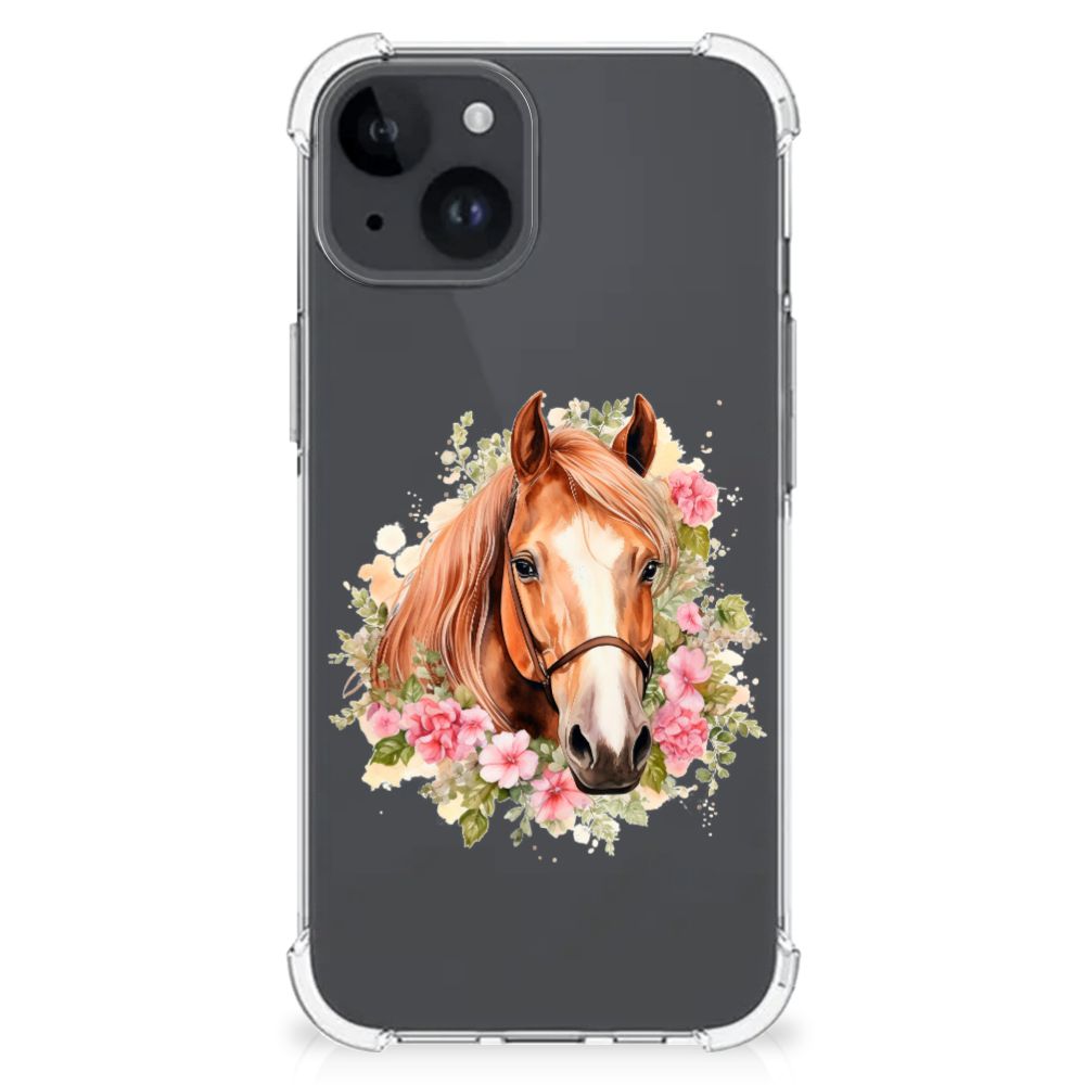 iPhone 15 Plus Case Anti-shock Paard voorkant