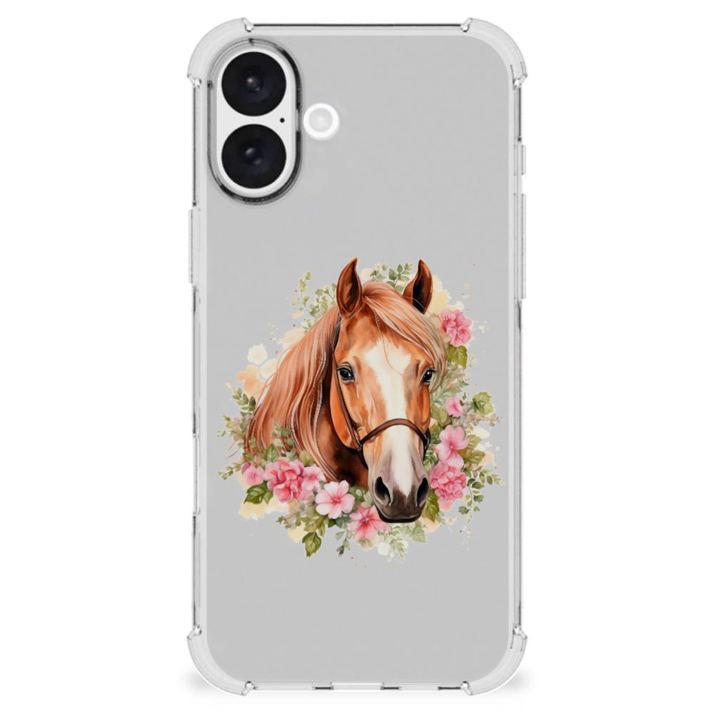Apple iPhone 16 Plus Case Anti-shock Paard beschrijving voorkant