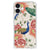 iPhone 16 Plus Case Anti-shock Pink Peacock design voorkant