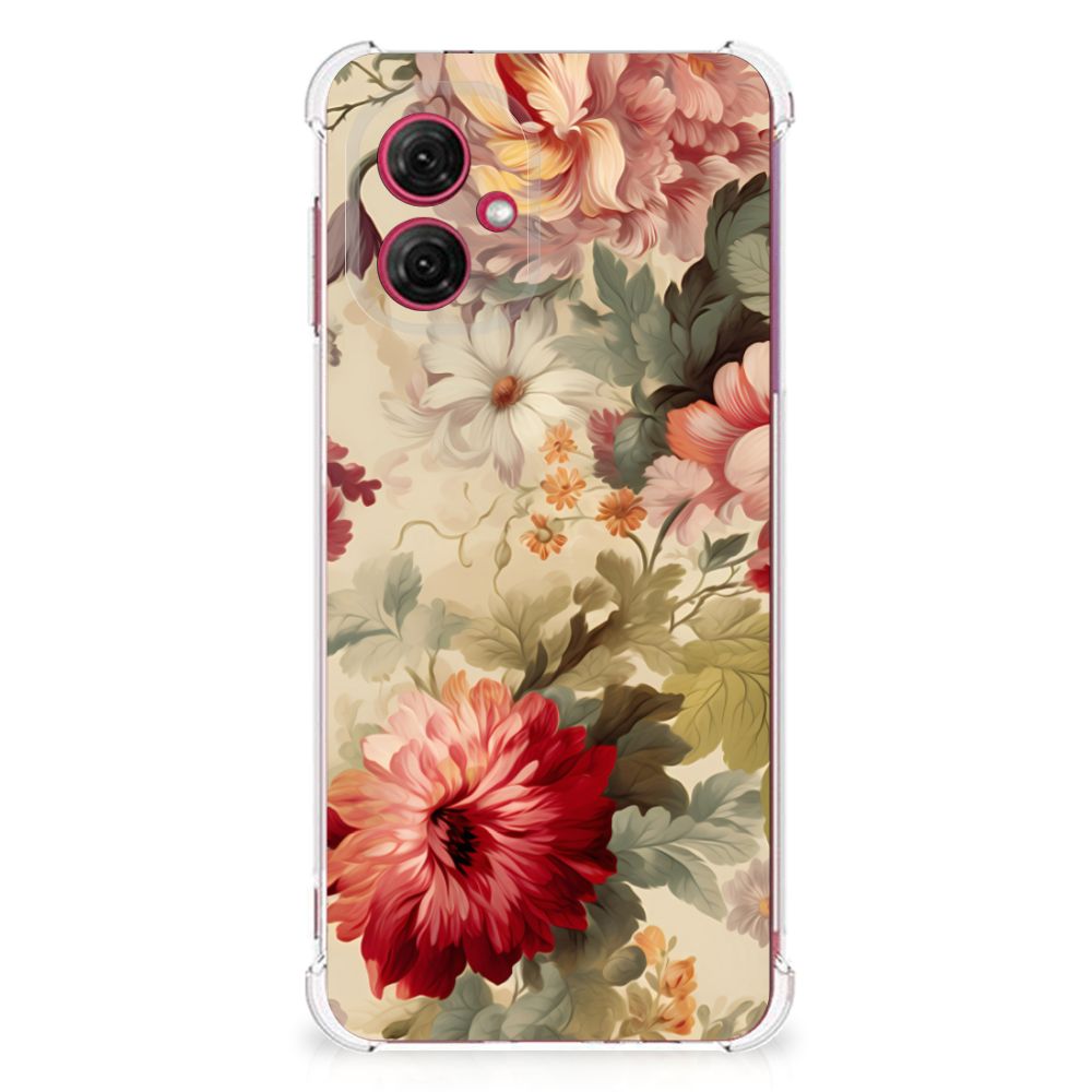 Motorola Moto G55 Case voor Motorola Moto G55 Bloemen achterzijde