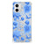 Motorola Moto G73 Case voor Motorola Moto G73 Flowers Blue achterkant