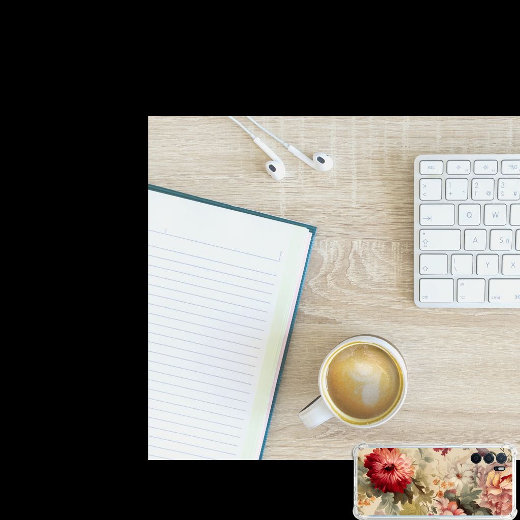 Case voor OPPO A16 | A16s | A54s Bloemen B2C Telecom