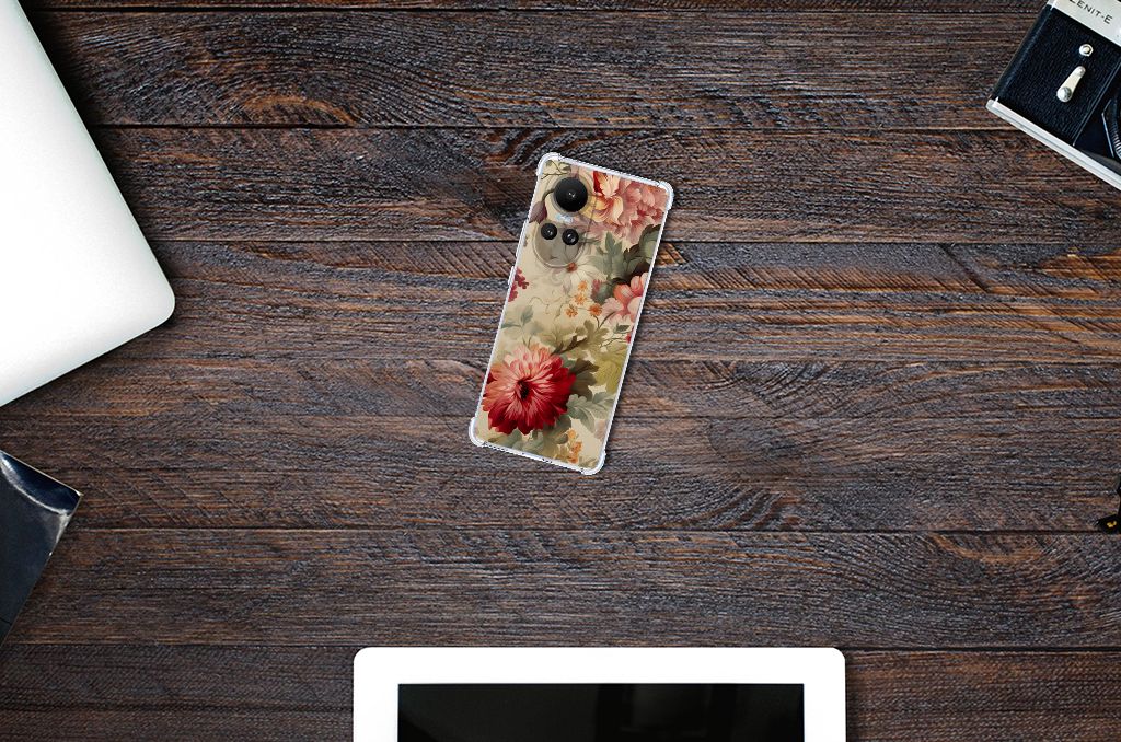 Case voor OPPO Reno10 | 10 Pro Bloemen B2C Telecom