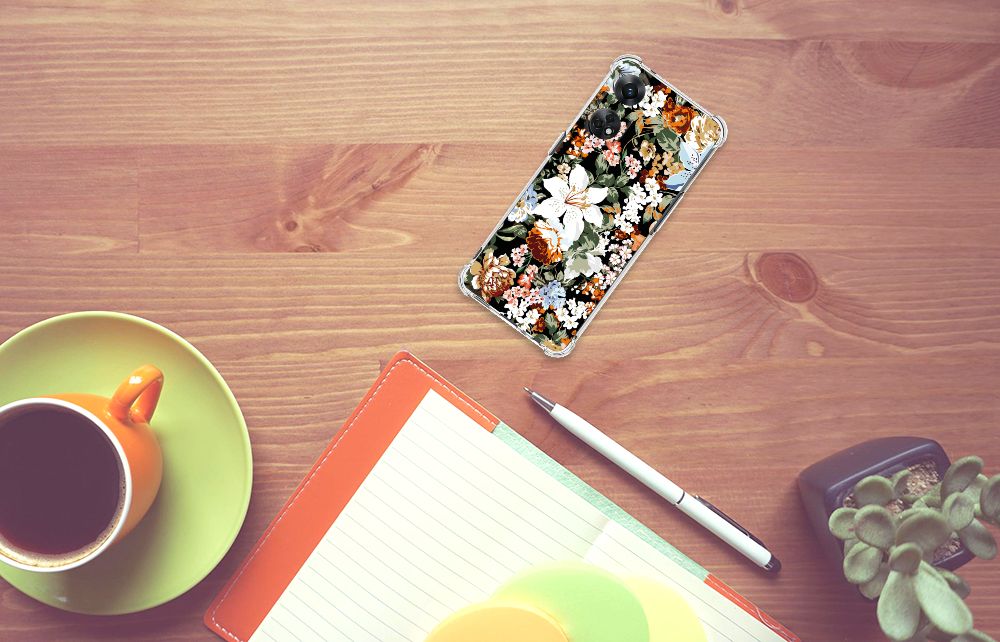 Case voor OPPO Reno8 T 4G Dark Flowers B2C Telecom
