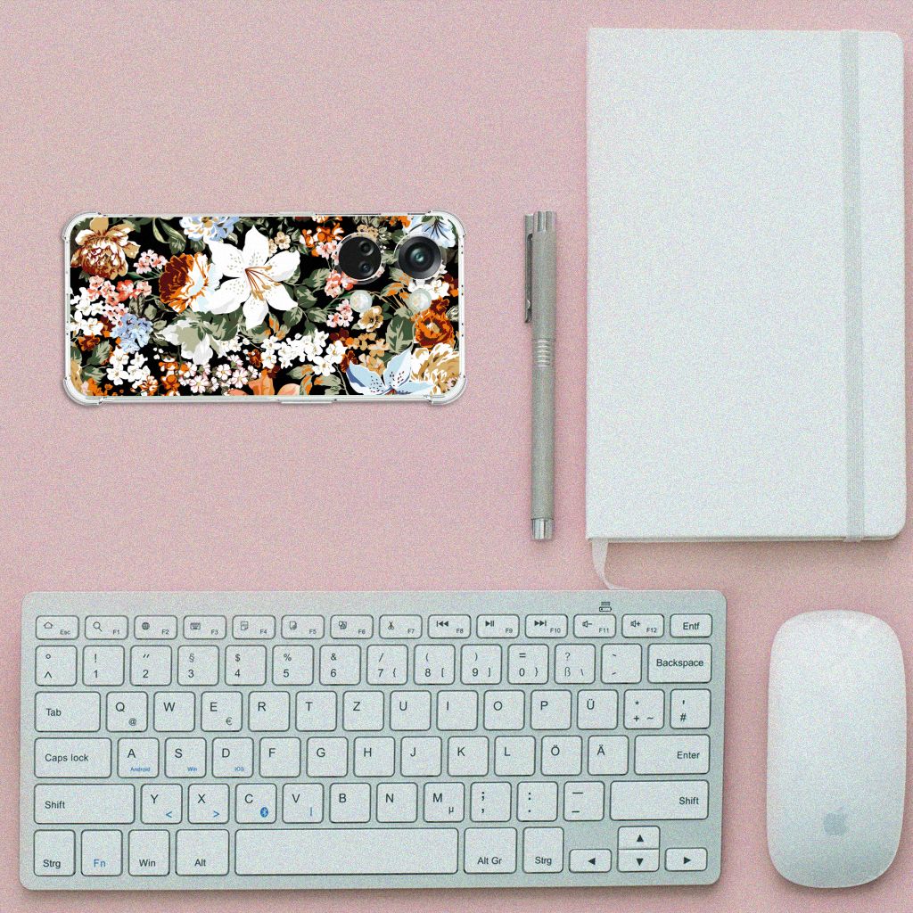 Case voor OnePlus Nord 3 Dark Flowers B2C Telecom