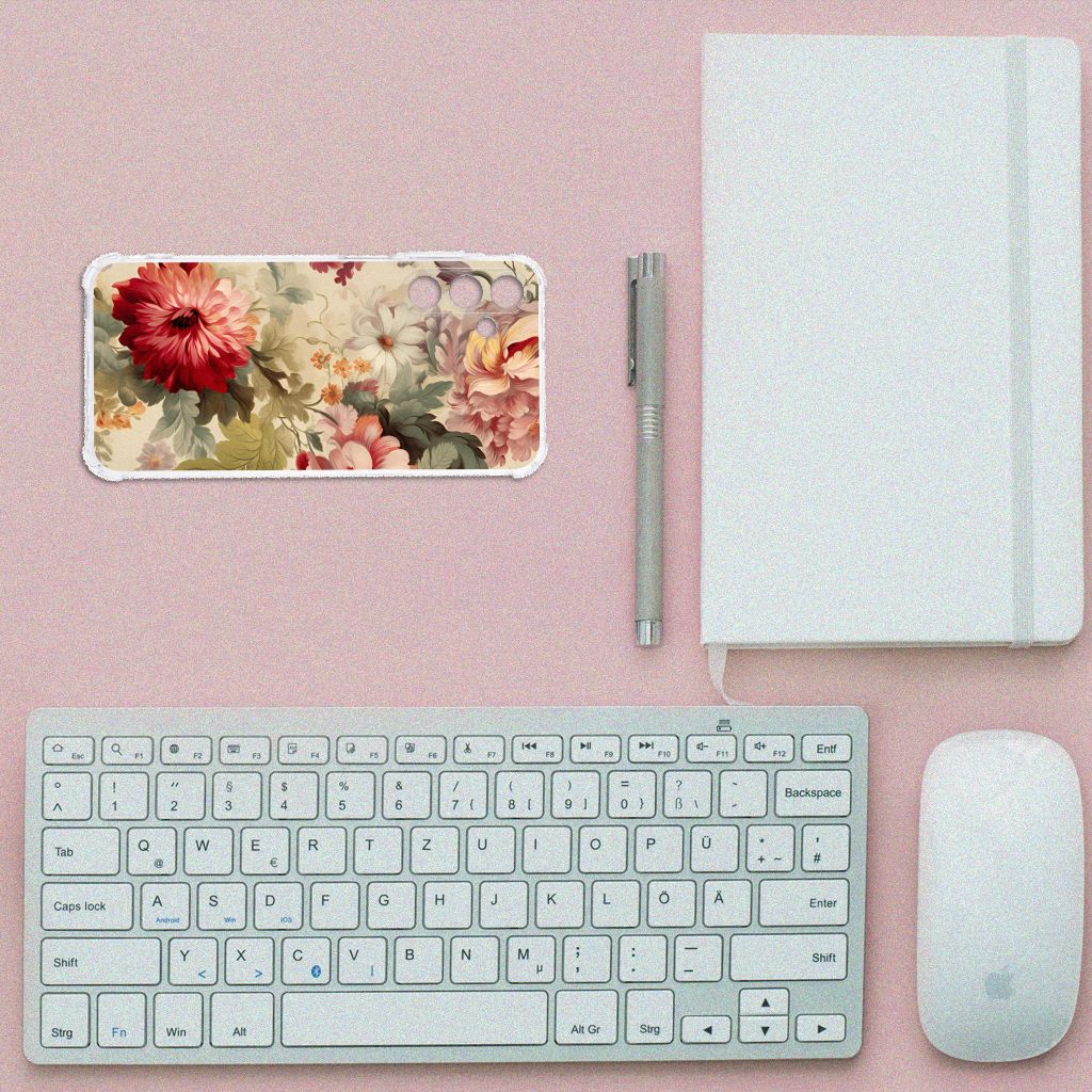 Case voor Samsung Galaxy A15 Bloemen B2C Telecom