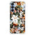 Case voor Samsung Galaxy A16 Dark Flowers achterzijde bloemen ontwerp