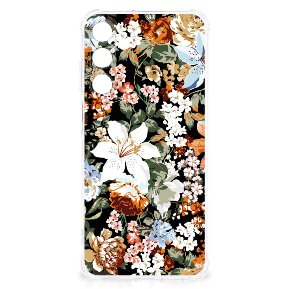 Case voor Samsung Galaxy A25 Dark Flowers B2C Telecom