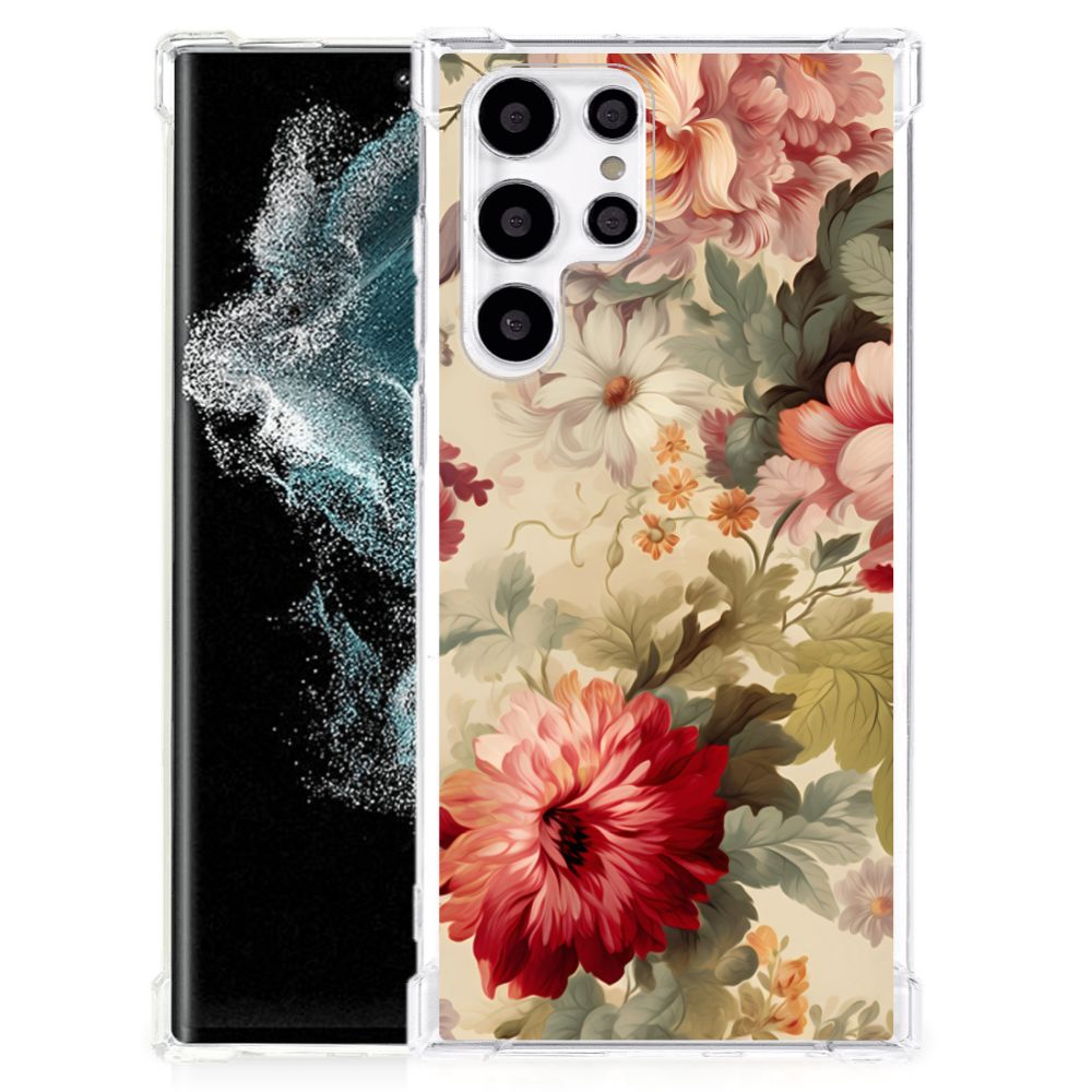 Case voor Samsung Galaxy S22 Ultra Bloemen B2C Telecom