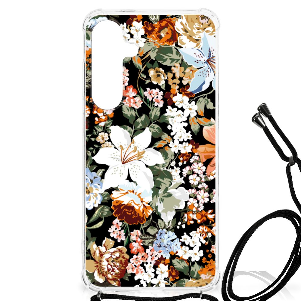 Case voor Samsung Galaxy S24 Plus Dark Flowers B2C Telecom