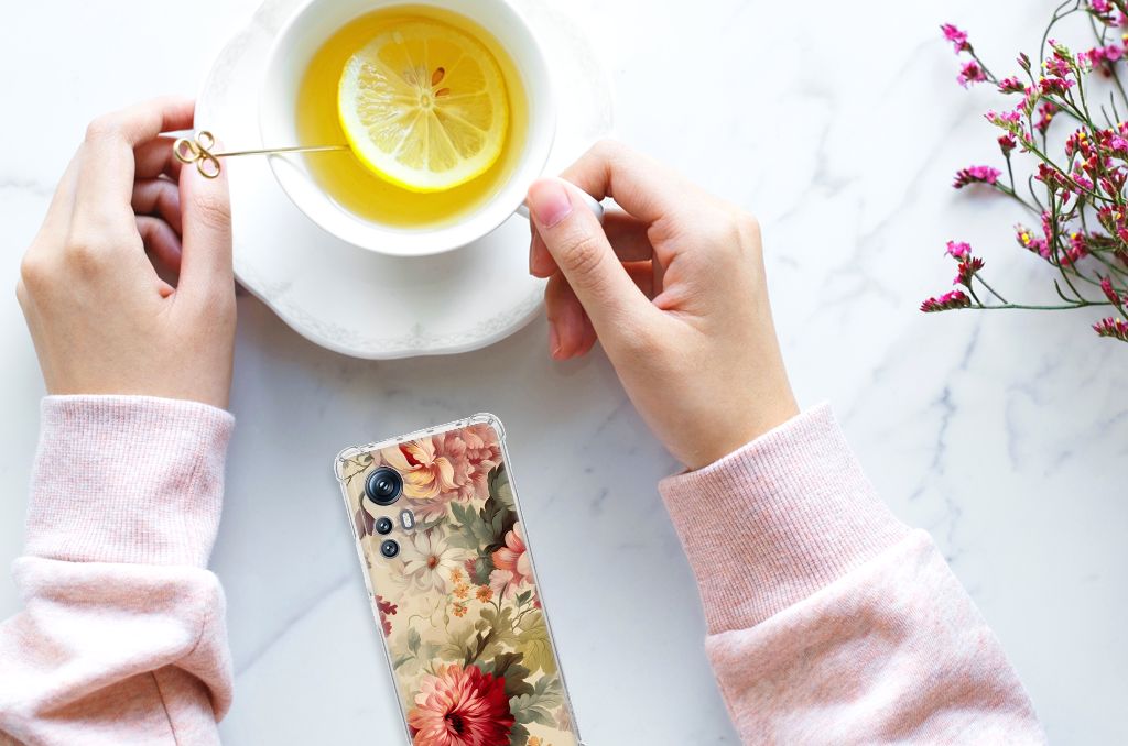 Case voor Xiaomi 12 | 12x Bloemen B2C Telecom