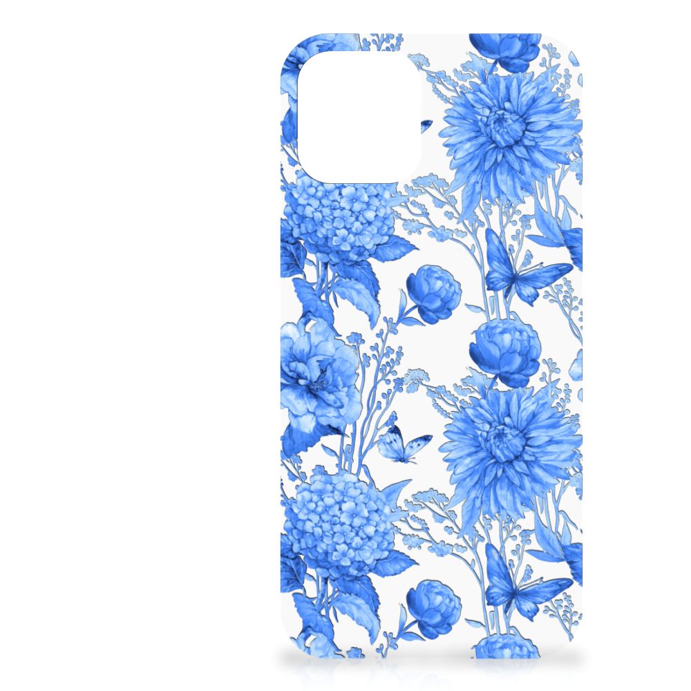 Case voor iPhone 12 Mini Flowers Blue B2C Telecom