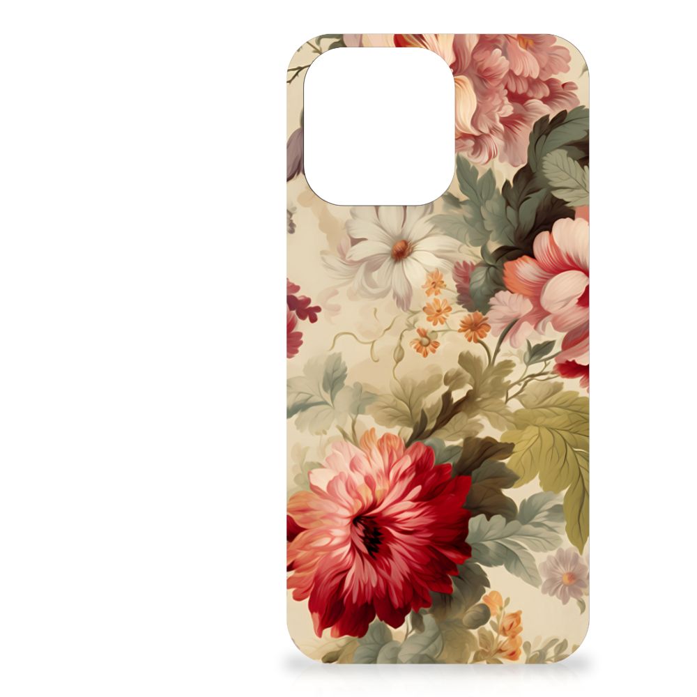 Case voor iPhone 13 Pro Max Bloemen met een kleurrijk bloemenprint voor een romantische uitstraling đ¸.