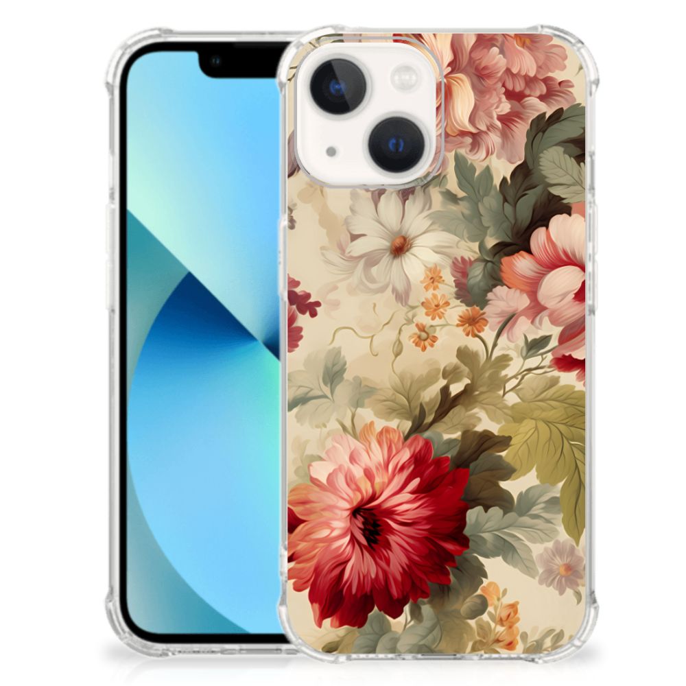 Case voor iPhone 13 mini Bloemen met een prachtig bloemenprint en extra bescherming đ¸