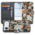 Dark Flowers Hoesje voor iPhone Air Book Case bloemen design voorkant
