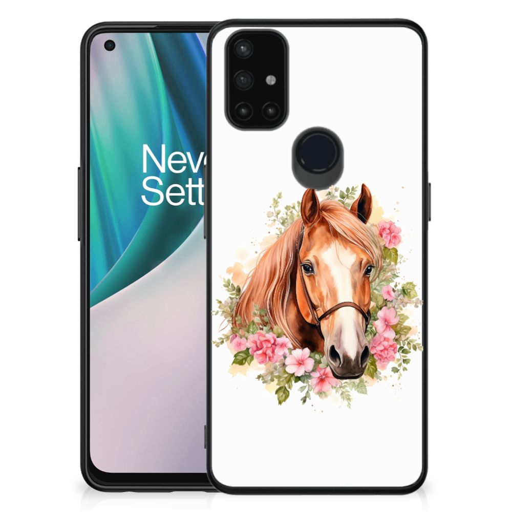 Dierenprint Telefoonhoesje voor OnePlus Nord N10 5G Paard B2C Telecom