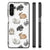 Samsung Galaxy A14 5G Dierenprint Telefoonhoesje Konijntjes voorzijde zijaanzicht