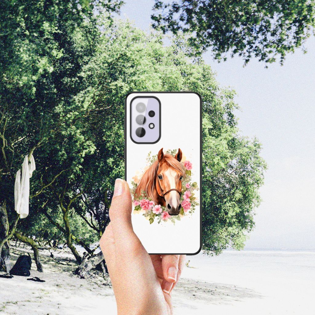 Dierenprint Telefoonhoesje voor Samsung Galaxy A33 5G Paard B2C Telecom
