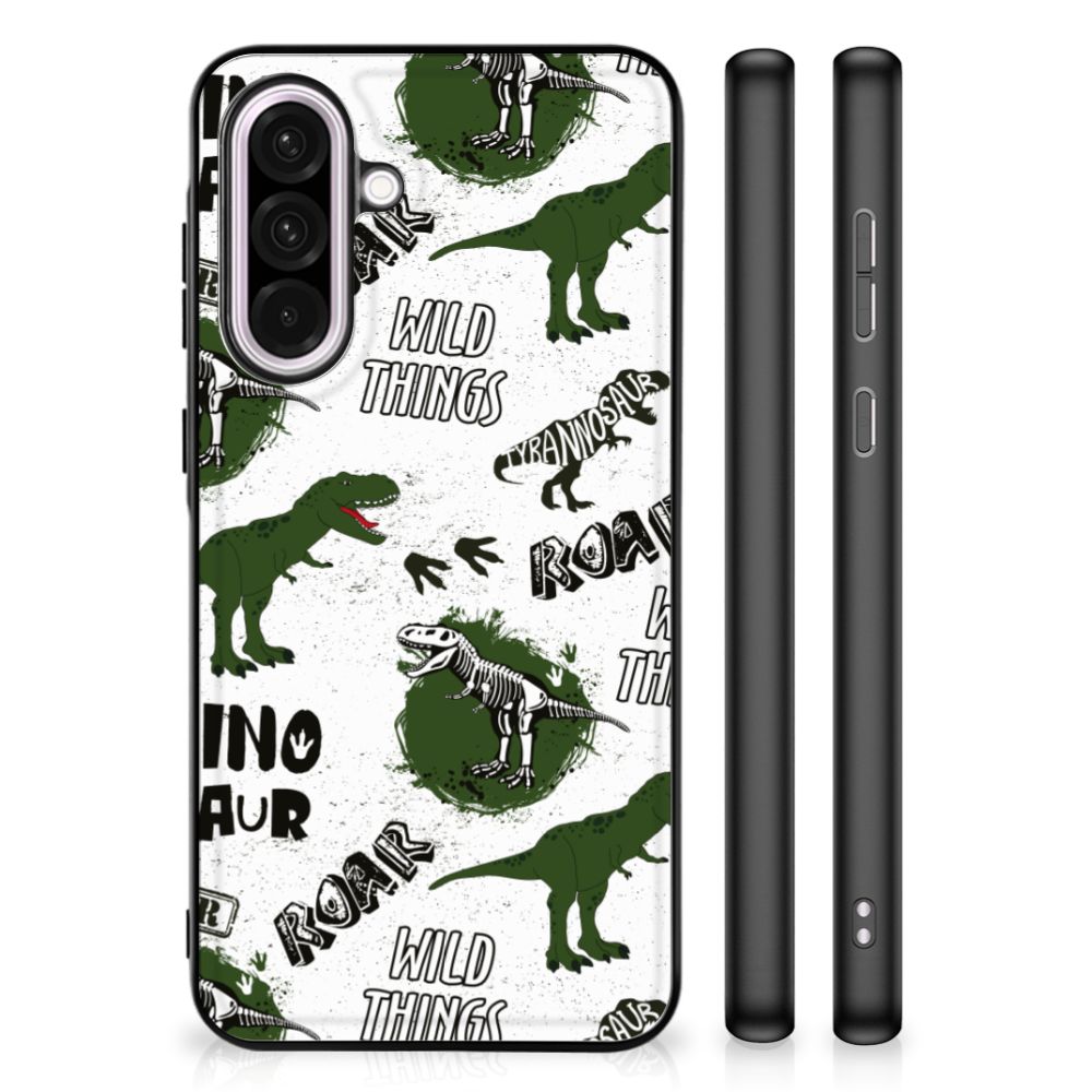 Samsung Galaxy A56 Dierenprint Telefoonhoesje Dinosaurus ontwerp voorkant