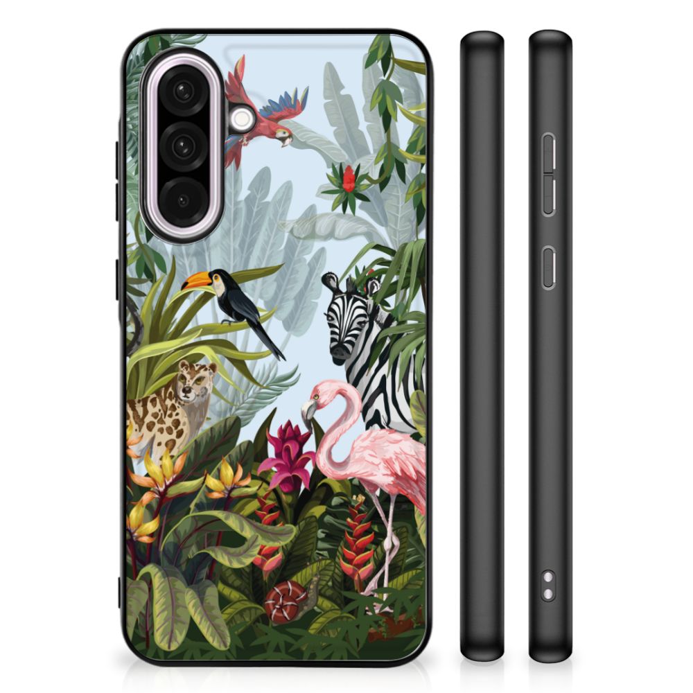 Samsung Galaxy A56 Dierenprint Telefoonhoesje Jungle voorkant zijkanten