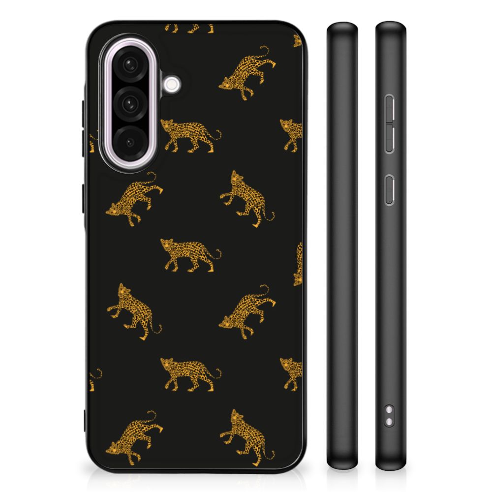 Samsung Galaxy A56 Dierenprint Telefoonhoesje Leopards voorkant zijkant