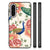 Samsung Galaxy A56 Dierenprint Telefoonhoesje Pink Peacock achterkant zijkanten