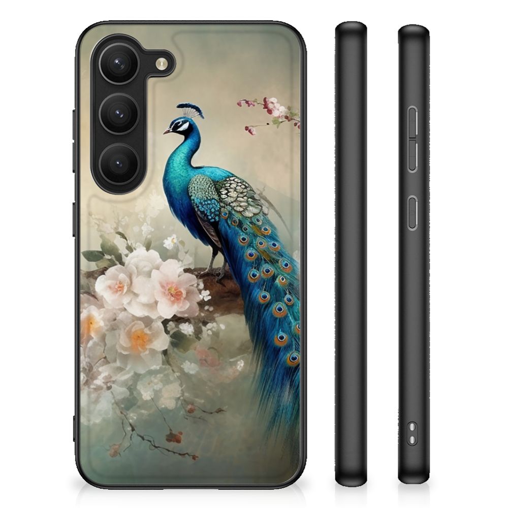 Dierenprint Telefoonhoesje voor Samsung Galaxy S23 Vintage Pauwen B2C Telecom