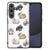 Samsung Galaxy S24 FE Dierenprint Telefoonhoesje Konijntjes vooraanzicht