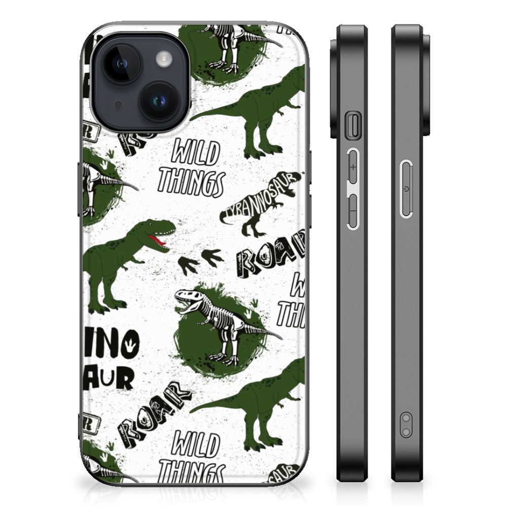 Dierenprint Telefoonhoesje voor iPhone 15 Plus Dinosaurus B2C Telecom