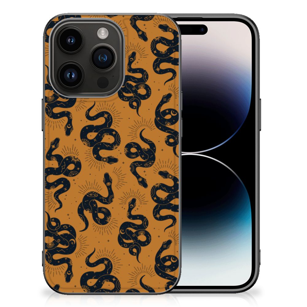 Dierenprint Telefoonhoesje voor iPhone 15 Pro Snakes B2C Telecom