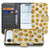 Emoji Fiesta Hoesje Voor Apple iPhone Air Book Case emoji-print voorzijde en zwarte binnenkant