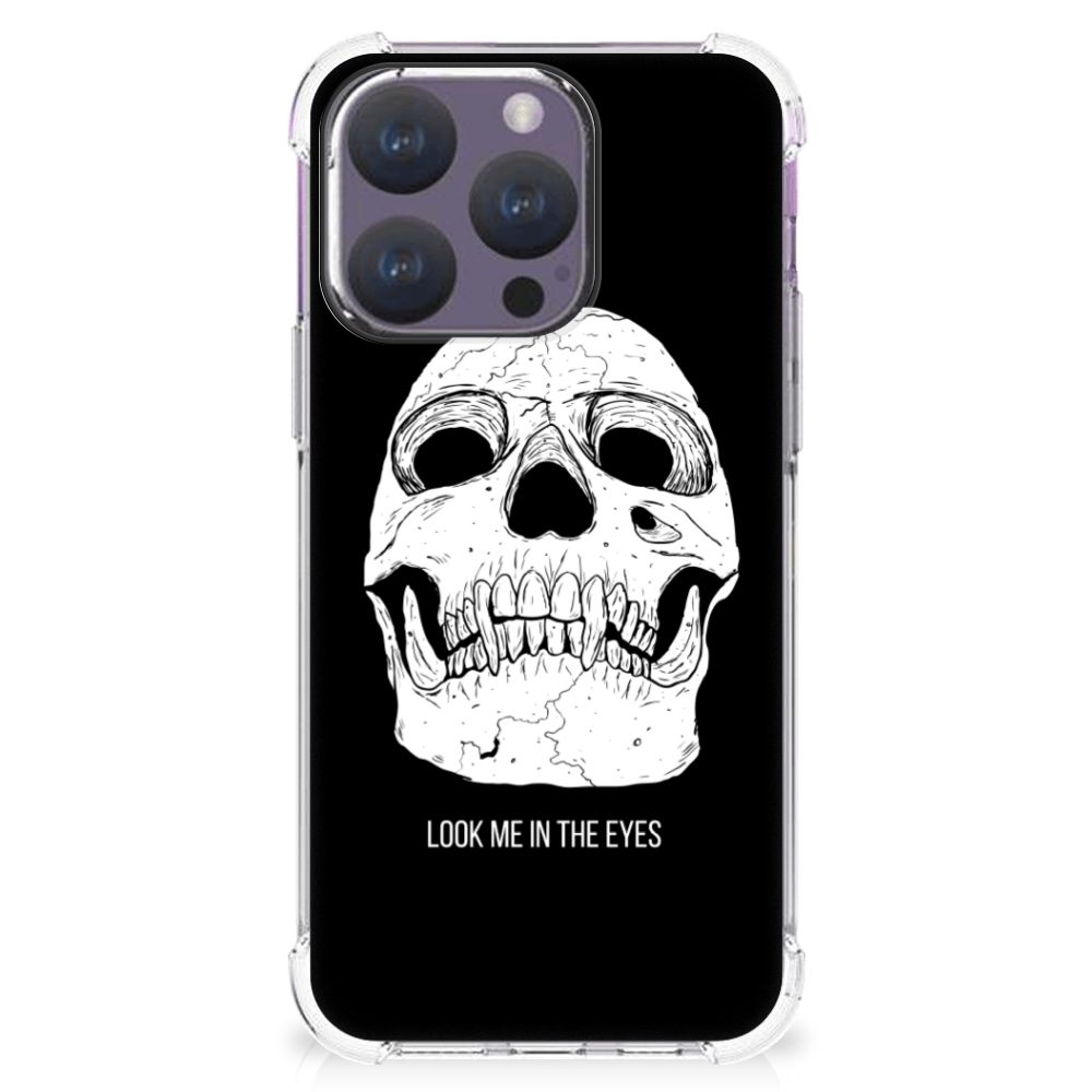 Extreme Case iPhone 15 Pro Skull Eyes telefoonhoesje skull design voorkant