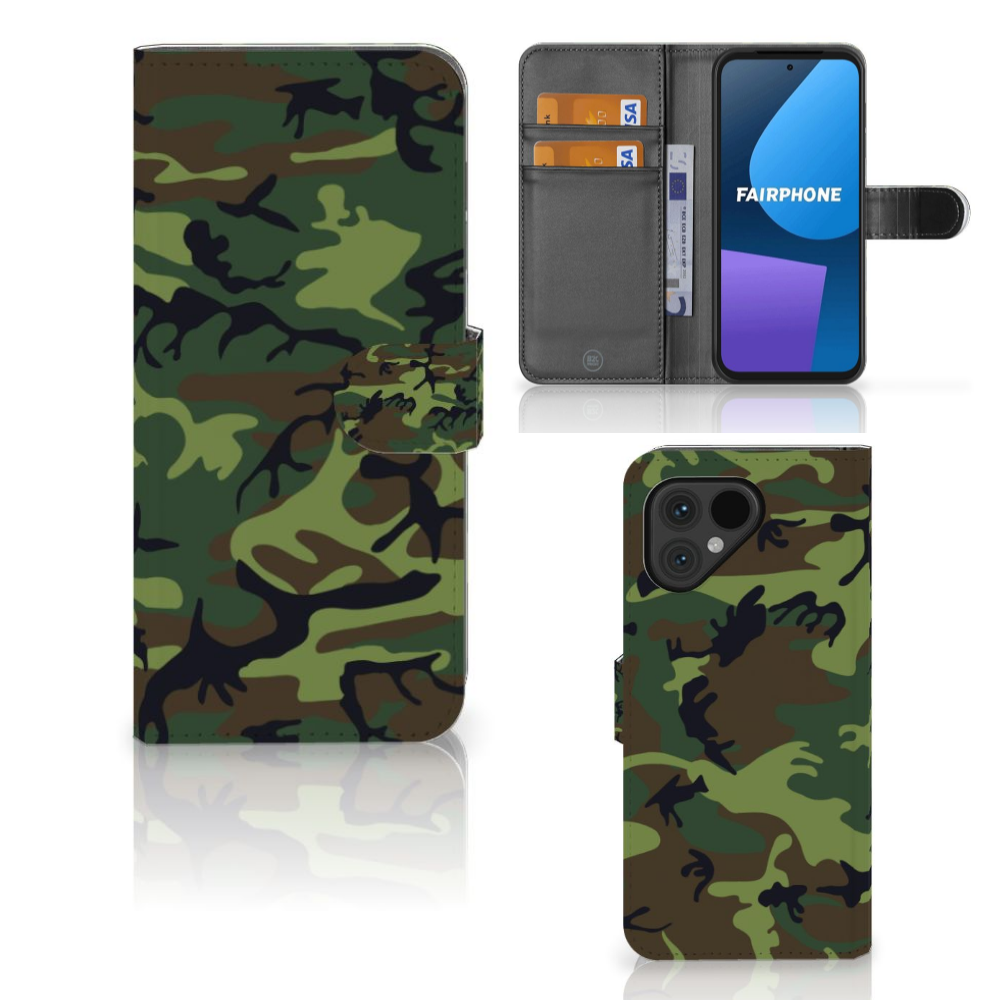 Fairphone 5 Telefoon Hoesje Army Dark