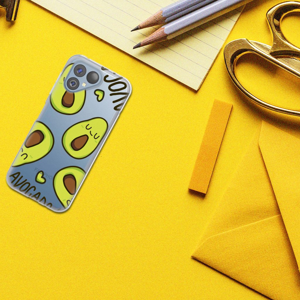 Fairphone 5 Telefoonhoesje met Naam Avocado Singing